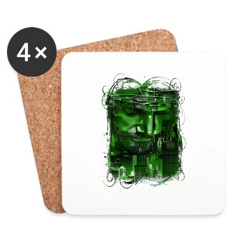 Jesus god gud Maria Madonna Mariana Virgin Mary - Coasters (set of 4) - white - Front