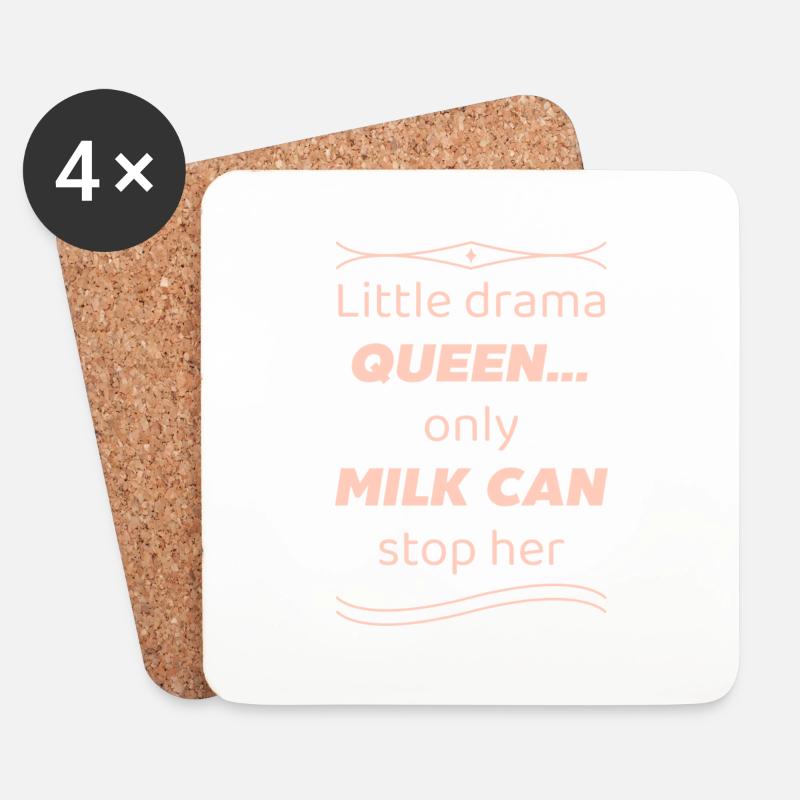 little drama queen - Untersetzer (4er-Set) - Weiß