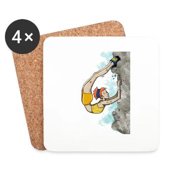 Flexible climber - Coasters (set of 4) - white - Front