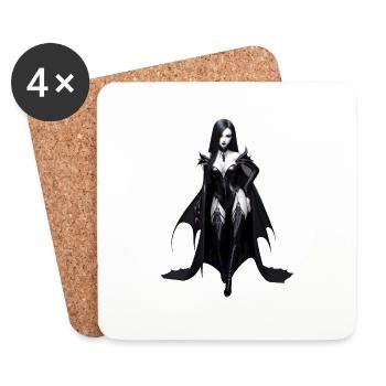 Sexy Vampire Lady Beauty Lady Vampire - Coasters (set of 4) - white - Front