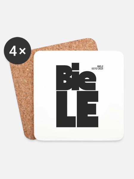 BIELE BIELE - Untersetzer (4er-Set) - Weiß