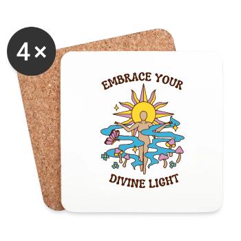 spiritual quote - Coasters (set of 4) - white - Front