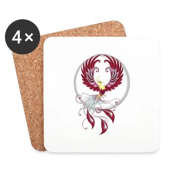 Phoenix - Untersetzer (4er-Set) - Weiß - Vorne