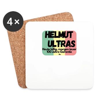 Malle Helmut Ultra 2 - Untersetzer (4er-Set) - Weiß - Vorne