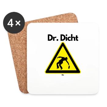 Malle Dr Dicht - Untersetzer (4er-Set) - Weiß - Vorne