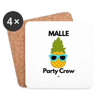 Malle MALLE Partycrew 2 - Untersetzer (4er-Set) - Weiß - Vorne