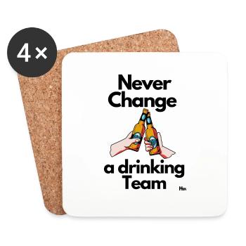 Malle Ne changez jamais une boisson Équipe 1 - Dessous de verre (lot de 4) - blanc - Devant