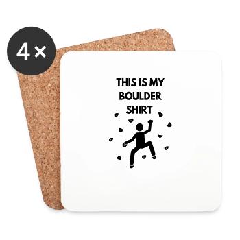 Chemise Boulder - Dessous de verre (lot de 4) - blanc - Devant