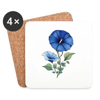 Gloire du matin - Dessous de verre (lot de 4) - blanc - Devant