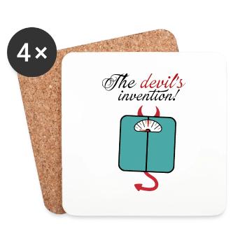 Devil Makes Scales - Coasters (set of 4) - white - Front