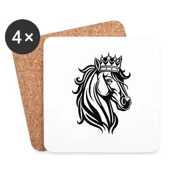 Coronation in black and white - Coasters (set of 4) - white - Front