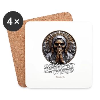 La Santa Muerte - Dessous de verre (lot de 4) - blanc - Devant