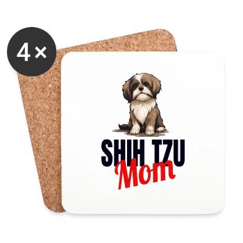 Shih Tzu Löwenhunde Chrysanthemenhund Shih Tzu - Untersetzer (4er-Set) - Weiß - Vorne