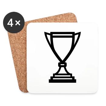 trophy - Coasters (set of 4) - white - Front