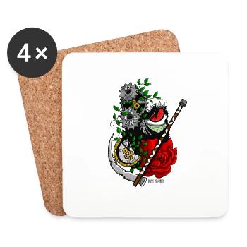 Time is now - Coasters (set of 4) - white - Front