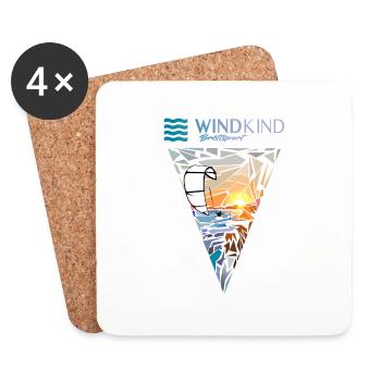Kitesurfers - Coasters (set of 4) - white - Front