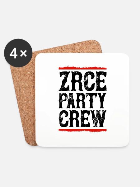 Zrce Party Crew - Untersetzer (4er-Set) - Weiß