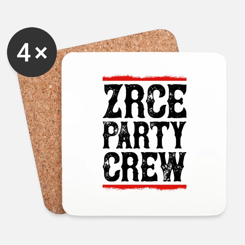 Zrce Party Crew - Untersetzer (4er-Set) - Weiß