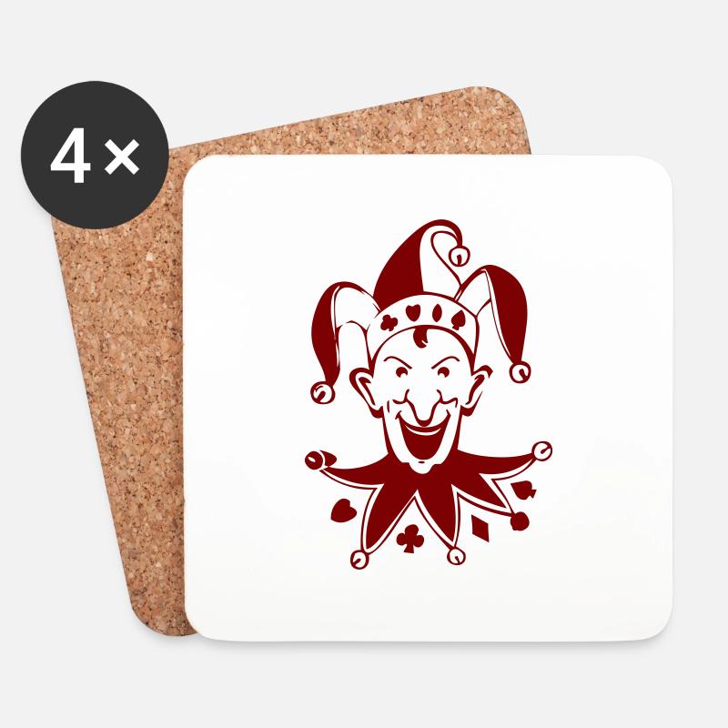 bad joker - Untersetzer (4er-Set) - Weiß