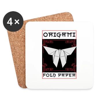Origami - Coasters (set of 4) - white - Front