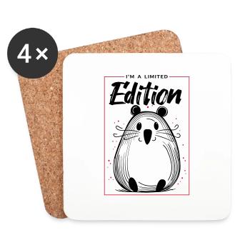 I am a limited edition - Untersetzer (4er-Set) - Weiß - Vorne