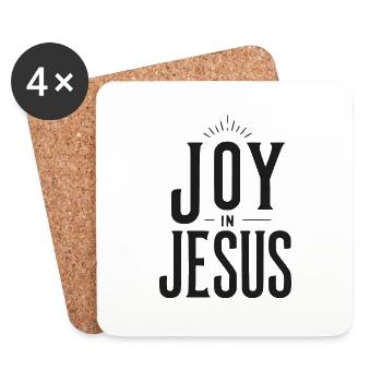 Joy in Jesus - Coasters (set of 4) - white - Front