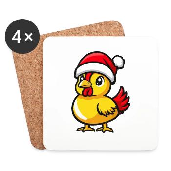 Christmas Cute - Coasters (set of 4) - white - Front