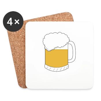 Beer - Coasters (set of 4) - white - Front