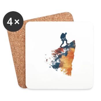 Rêves d’escalade - Dessous de verre (lot de 4) - blanc - Devant