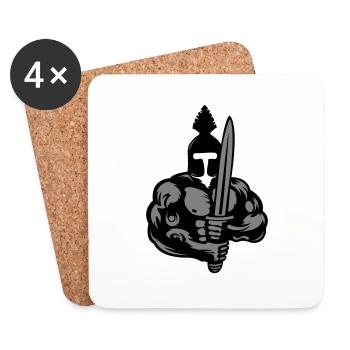 spartan warrior - Untersetzer (4er-Set) - Weiß - Vorne