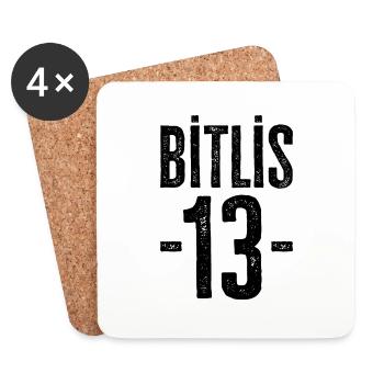 Bitlis 13 – Stolz auf Geschichte und Gemeinschaft - Untersetzer (4er-Set) - Weiß - Vorne