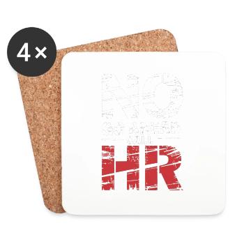 No Go Ahead Call HR 10 - Untersetzer (4er-Set) - Weiß - Vorne