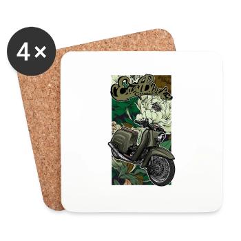 Schwalbe KR51/1 // Illustration - Dessous de verre (lot de 4) - blanc - Devant