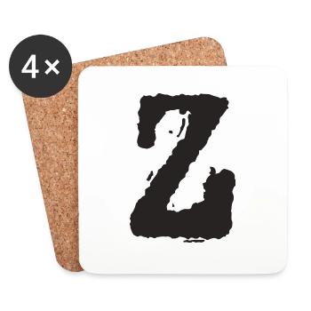 Z - Untersetzer (4er-Set) - Weiß - Vorne