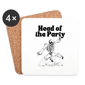Head of the Party - Coasters (set of 4) - white - Front