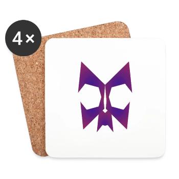 Cat - Untersetzer (4er-Set) - Weiß - Vorne