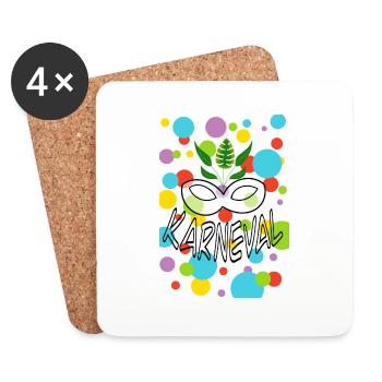 Carnival - Coasters (set of 4) - white - Front