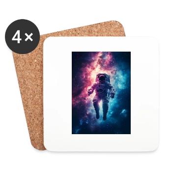 Astronaut 2 - Coasters (set of 4) - white - Front