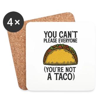 You’re Not a Taco - Coasters (set of 4) - white - Front