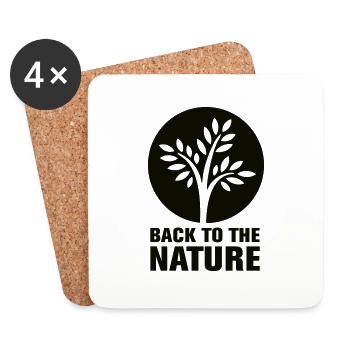 Back2Nature - Coasters (set of 4) - white - Front