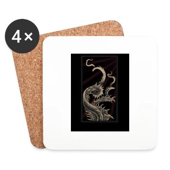 Doomkraken - Coasters (set of 4) - white - Front