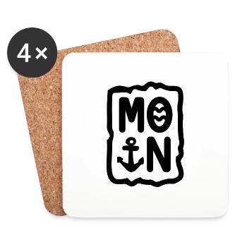 Moin - Untersetzer (4er-Set) - Weiß - Vorne