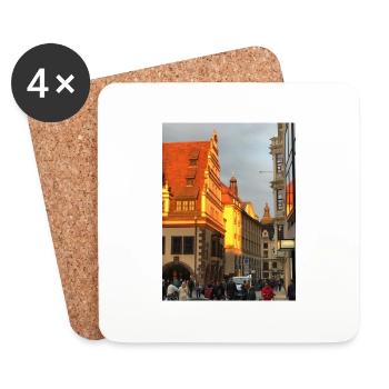 Leipzig - Untersetzer (4er-Set) - Weiß - Vorne