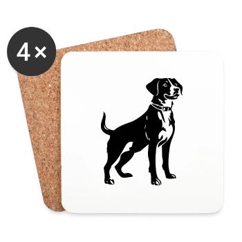 Jack Russell Terrier Hund - Untersetzer (4er-Set) - Weiß - Vorne
