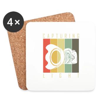 Lustiges Fotograf Geschenk Fotografie - Untersetzer (4er-Set) - Weiß - Vorne