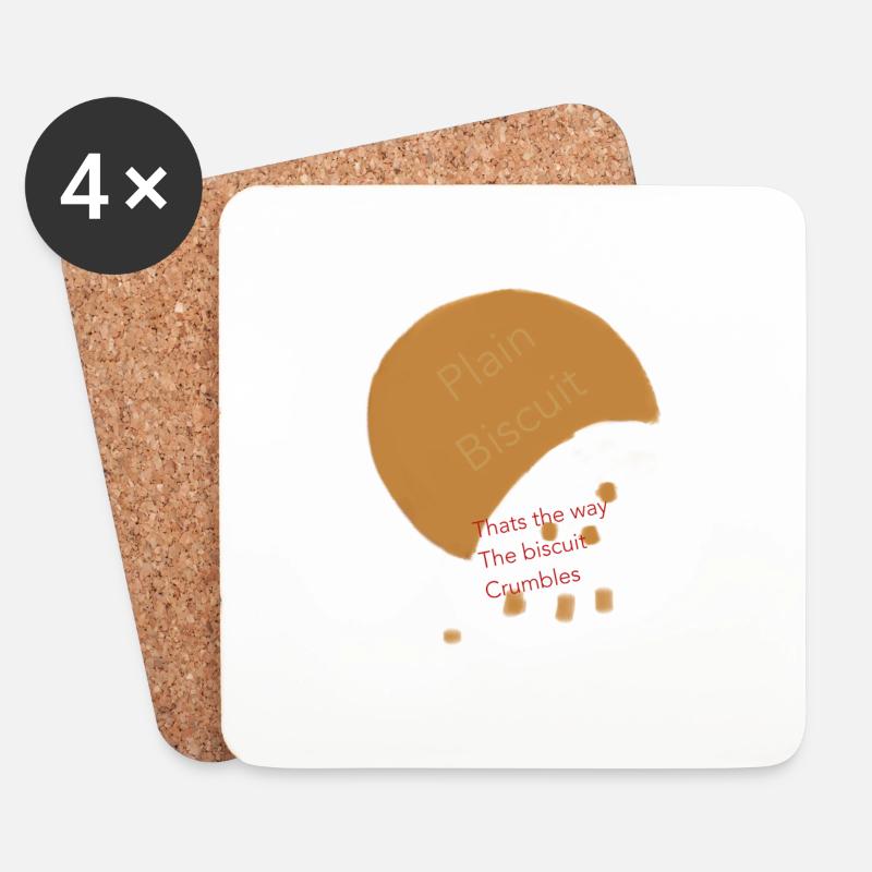 Biscuit - Coasters (set of 4) - white