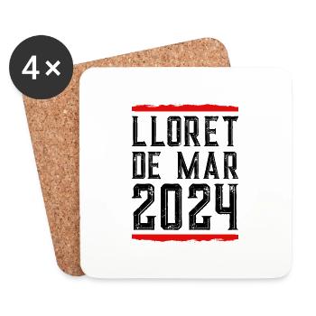 Lloret De Mar 2024 - Untersetzer (4er-Set) - Weiß - Vorne