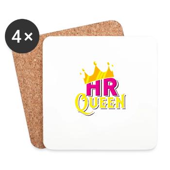 HR Queen - Coasters (set of 4) - white - Front
