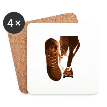skate - Skater - Coasters (set of 4) - white - Front