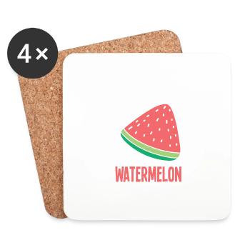 I'm Just Here For The Watermelon - Untersetzer (4er-Set) - Weiß - Vorne